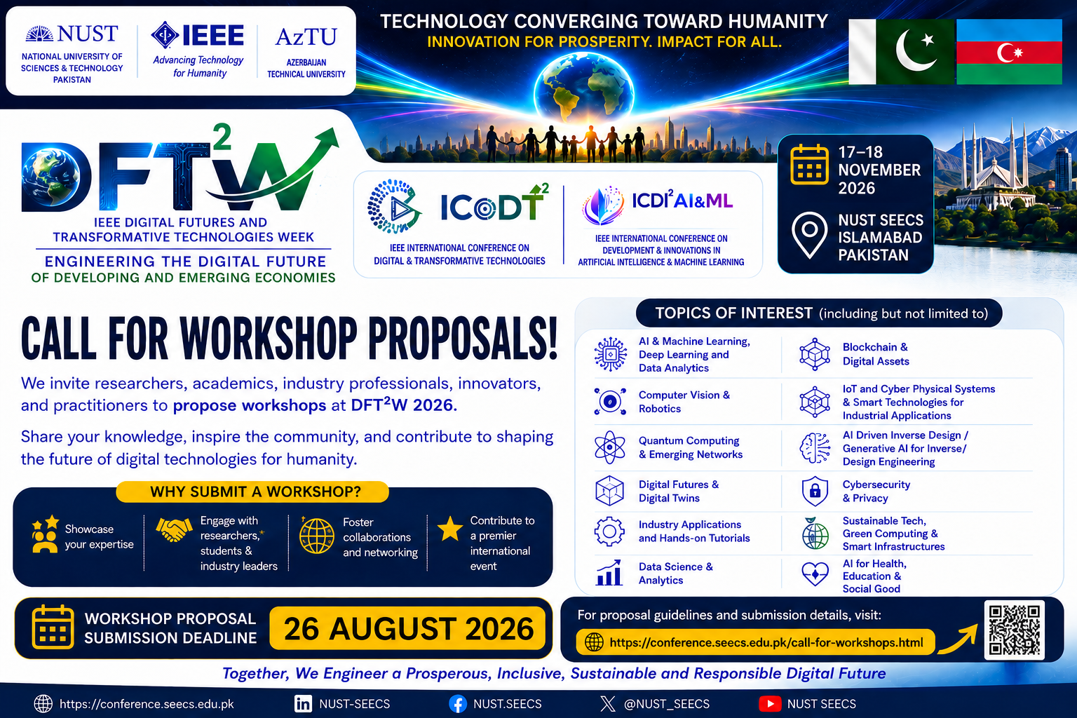 DFTTW 2026 Call for Workshop Proposals Poster